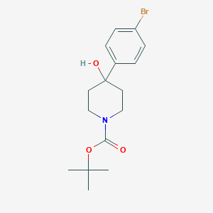 molecular formula C16H22BrNO3 B062503 1-Boc-4-(4-溴苯基)-哌啶-4-醇 CAS No. 163209-96-9