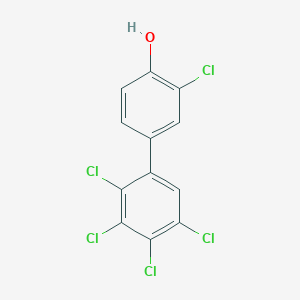 molecular formula C12H5Cl5O B062504 2',3,3',4',5'-五氯-4-联苯酚 CAS No. 192190-09-3