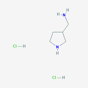 molecular formula C5H14Cl2N2 B6250569 1-(吡咯烷-3-基)甲胺二盐酸盐 CAS No. 1432795-18-0
