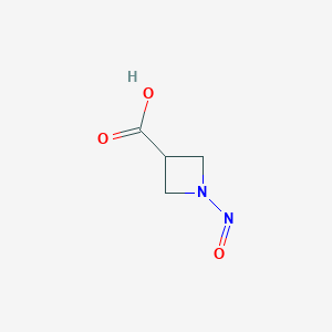 molecular formula C4H6N2O3 B6250796 1-nitrosoazetidine-3-carboxylic acid CAS No. 102624-97-5