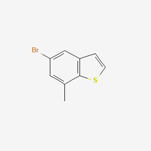molecular formula C9H7BrS B6252016 5-溴-7-甲基-1-苯并噻吩 CAS No. 19076-18-7