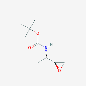 molecular formula C9H17NO3 B062528 [1(S)-Methyl-2(S),3-epoxypropyl]-carbamic acid tert-butyl ester CAS No. 165683-88-5