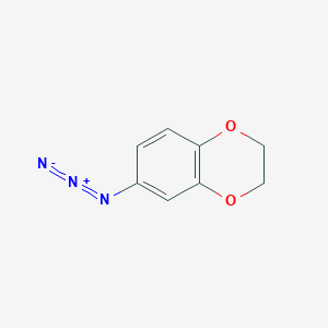 molecular formula C8H7N3O2 B6254305 6-azido-2,3-dihydro-1,4-benzodioxine CAS No. 1197233-09-2