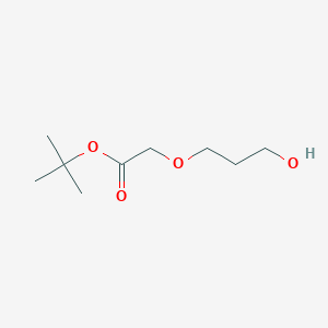 molecular formula C9H18O4 B6255538 tert-butyl 2-(3-hydroxypropoxy)acetate CAS No. 930294-38-5