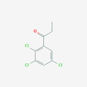 molecular formula C9H7Cl3O B6255613 1-(2,3,5-trichlorophenyl)propan-1-one CAS No. 1824052-19-8