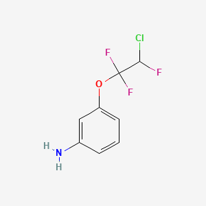 molecular formula C8H7ClF3NO B6257448 3-(2-chloro-1,1,2-trifluoroethoxy)aniline CAS No. 403-56-5