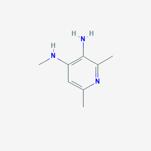 molecular formula C8H13N3 B062586 4-N,2,6-trimethylpyridine-3,4-diamine CAS No. 193690-78-7