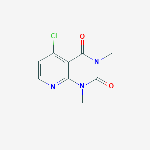 molecular formula C9H8ClN3O2 B6259130 5-chloro-1,3-dimethyl-1H,2H,3H,4H-pyrido[2,3-d]pyrimidine-2,4-dione CAS No. 112734-83-5