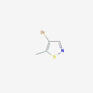 molecular formula C4H4BrNS B6259202 4-bromo-5-methyl-1,2-thiazole CAS No. 1547081-09-3