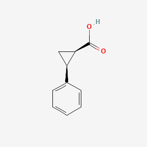 molecular formula C10H10O2 B6259254 (1R,2S)-2-苯基环丙烷-1-羧酸 CAS No. 48126-51-8