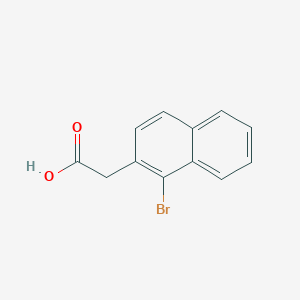 molecular formula C12H9BrO2 B6259931 2-(1-bromonaphthalen-2-yl)acetic acid CAS No. 6270-01-5