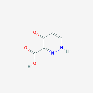 molecular formula C5H4N2O3 B6260409 4-oxo-1,4-dihydropyridazine-3-carboxylic acid CAS No. 17417-55-9