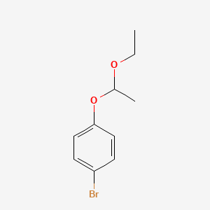 molecular formula C10H13BrO2 B6260709 1-bromo-4-(1-ethoxyethoxy)benzene CAS No. 90875-14-2
