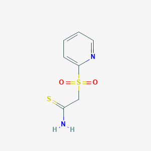 molecular formula C7H8N2O2S2 B062611 2-(2-吡啶基磺酰基)硫代乙酰胺 CAS No. 175276-91-2