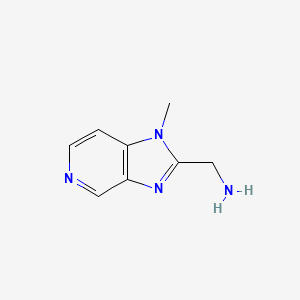 molecular formula C8H10N4 B6261247 {1-methyl-1H-imidazo[4,5-c]pyridin-2-yl}methanamine CAS No. 1369138-96-4