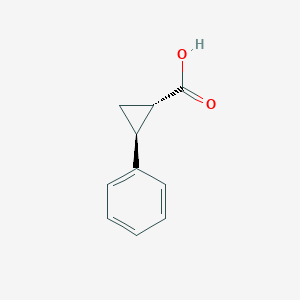 molecular formula C10H10O2 B6261294 (1S,2S)-2-苯基环丙烷-1-羧酸 CAS No. 23020-15-7