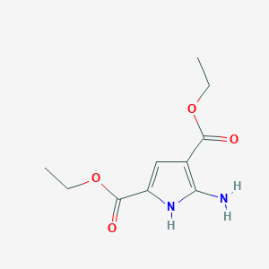 molecular formula C10H14N2O4 B062624 5-氨基-1H-吡咯-2,4-二甲酸二乙酯 CAS No. 187724-98-7