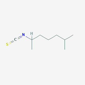 molecular formula C9H17NS B062630 2-异硫氰酸基-6-甲基庚烷 CAS No. 194086-70-9