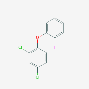 molecular formula C12H7Cl2IO B062636 2,4-Dichloro-1-(2-iodophenoxy)benzene CAS No. 175136-78-4