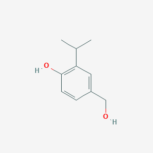 molecular formula C10H14O2 B062645 4-(Hydroxymethyl)-2-(propan-2-yl)phenol CAS No. 160462-48-6