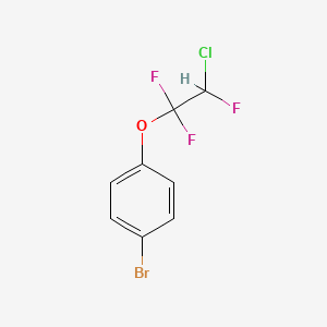molecular formula C8H5BrClF3O B6264734 1-bromo-4-(2-chloro-1,1,2-trifluoroethoxy)benzene CAS No. 403-60-1