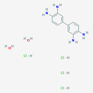 molecular formula C12H22Cl4N4O2 B062653 （1,1'-联苯）-3,3',4,4'-四胺四盐酸盐二水合物 CAS No. 167684-17-5