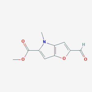 B062656 methyl 2-formyl-4-methyl-4H-furo[3,2-b]pyrrole-5-carboxylate CAS No. 164667-56-5
