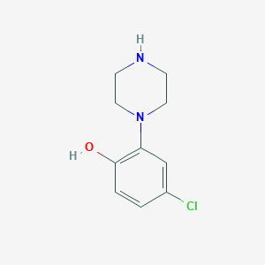 molecular formula C10H13ClN2O B6265601 4-氯-2-(哌嗪-1-基)苯酚 CAS No. 178928-59-1