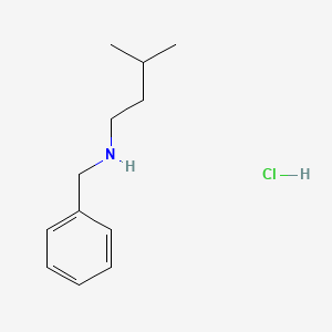 molecular formula C12H20ClN B6265965 benzyl(3-methylbutyl)amine hydrochloride CAS No. 4462-18-4