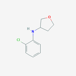 molecular formula C10H12ClNO B062661 N-(2-chlorophenyl)oxolan-3-amine CAS No. 162851-47-0
