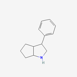 molecular formula C13H17N B6266231 3-phenyl-octahydrocyclopenta[b]pyrrole CAS No. 1053170-20-9