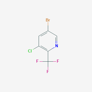 molecular formula C6H2BrClF3N B6267100 5-bromo-3-chloro-2-(trifluoromethyl)pyridine CAS No. 1211533-00-4
