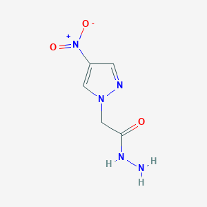 molecular formula C5H7N5O3 B6267300 2-(4-硝基-1H-吡唑-1-基)乙酰肼 CAS No. 514800-70-5