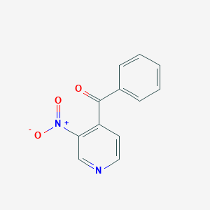 molecular formula C12H8N2O3 B062680 4-苯甲酰-3-硝基吡啶 CAS No. 164219-72-1