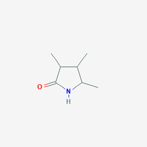 molecular formula C7H13NO B6268115 3,4,5-trimethylpyrrolidin-2-one, Mixture of diastereomers CAS No. 85018-56-0