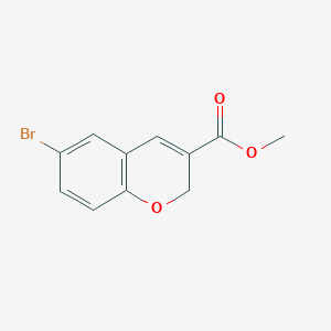 molecular formula C11H9BrO3 B062683 methyl 6-bromo-2H-chromene-3-carboxylate CAS No. 177496-79-6