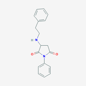 1-Phenyl-3-[(2-phenylethyl)amino]-2,5-pyrrolidinedione
