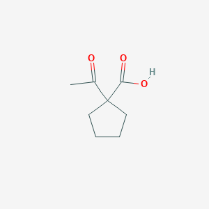 molecular formula C8H12O3 B062700 1-Acetylcyclopentane-1-carboxylic acid CAS No. 171924-95-1