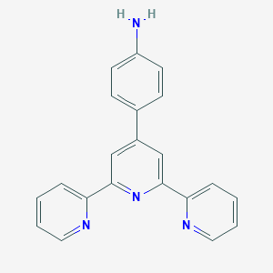 molecular formula C21H16N4 B062703 4-([2,2':6',2''-Terpyridin]-4'-yl)aniline CAS No. 178265-65-1