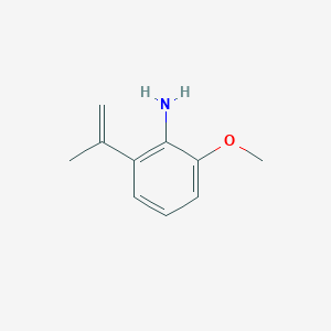 molecular formula C10H13NO B062711 2-Methoxy-6-(prop-1-en-2-yl)aniline CAS No. 194782-60-0