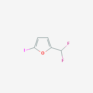 molecular formula C5H3F2IO B6273027 2-(difluoromethyl)-5-iodofuran CAS No. 1401670-89-0