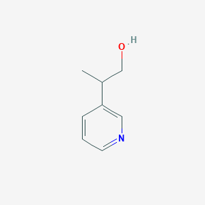 molecular formula C8H11NO B062732 3-Pyridineethanol,beta-methyl-(9CI) CAS No. 191351-66-3