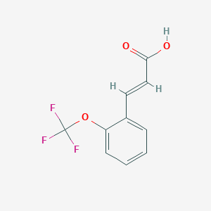 molecular formula C10H7F3O3 B6274141 (2E)-3-[2-(trifluoromethoxy)phenyl]prop-2-enoic acid CAS No. 399579-92-1