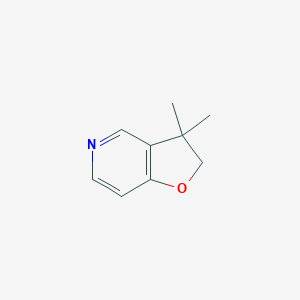 molecular formula C9H11NO B062744 3,3-dimethyl-2H-furo[3,2-c]pyridine CAS No. 182819-53-0