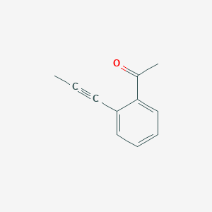 Ethanone, 1-[2-(1-propynyl)phenyl]-(9CI)
