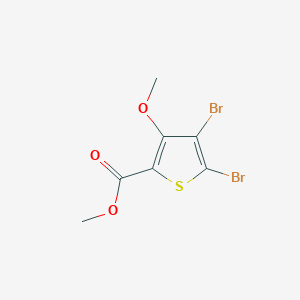 molecular formula C7H6Br2O3S B062762 Methyl 4,5-dibromo-3-methoxythiophene-2-carboxylate CAS No. 175137-42-5