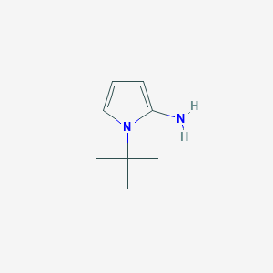 molecular formula C8H14N2 B062763 1-(tert-butyl)-1H-pyrrol-2-amine CAS No. 173853-67-3