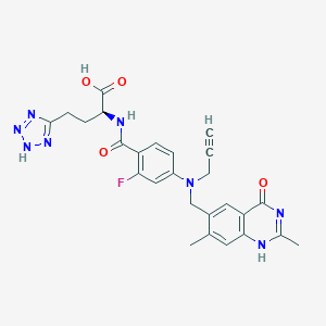 molecular formula C26H25FN8O4 B062765 Plevitrexed CAS No. 172521-94-7
