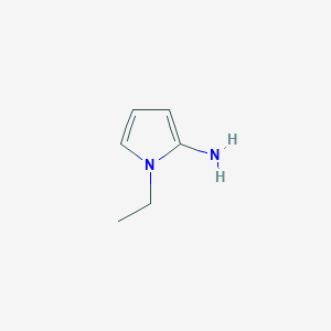 molecular formula C6H10N2 B062789 1H-Pyrrol-2-amine, 1-ethyl- CAS No. 173853-68-4