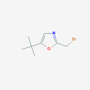 molecular formula C8H12BrNO B6278951 2-(bromomethyl)-5-tert-butyl-1,3-oxazole CAS No. 1334492-54-4